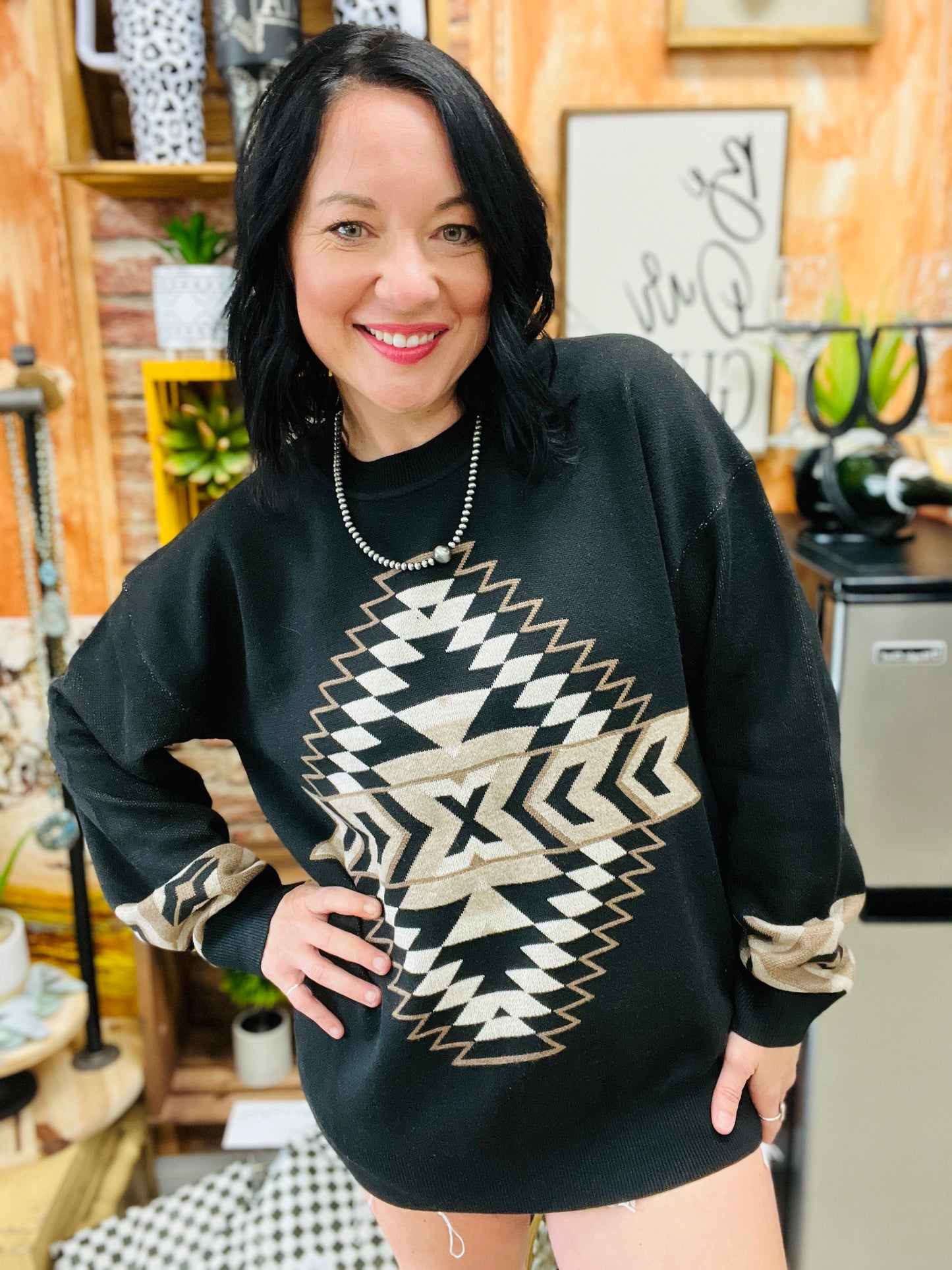 Night Aztec Sweater