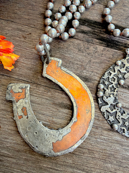 Copper Horseshoe Necklace