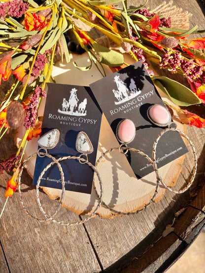 Kee Style 3" Hoop Earrings