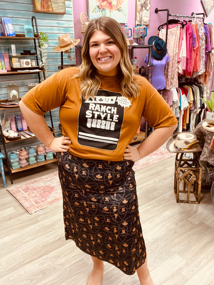 Howdy Slitastic Skirt