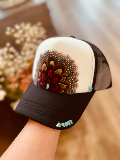 Gypsy Custom Feather Trucker Hat