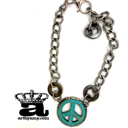 Peace Out Brooklyn Necklace