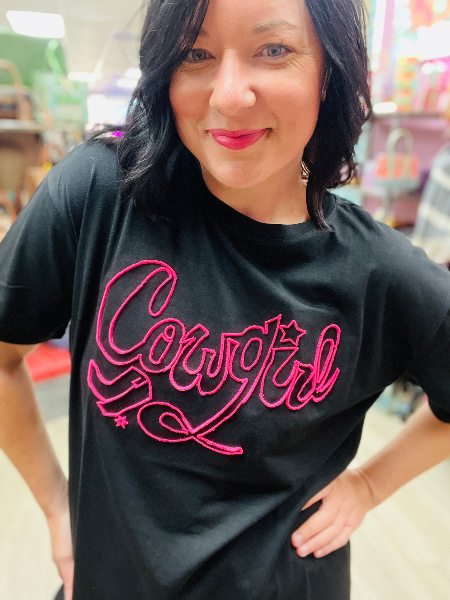 Blackout Cowgirl T-Shirt Dress