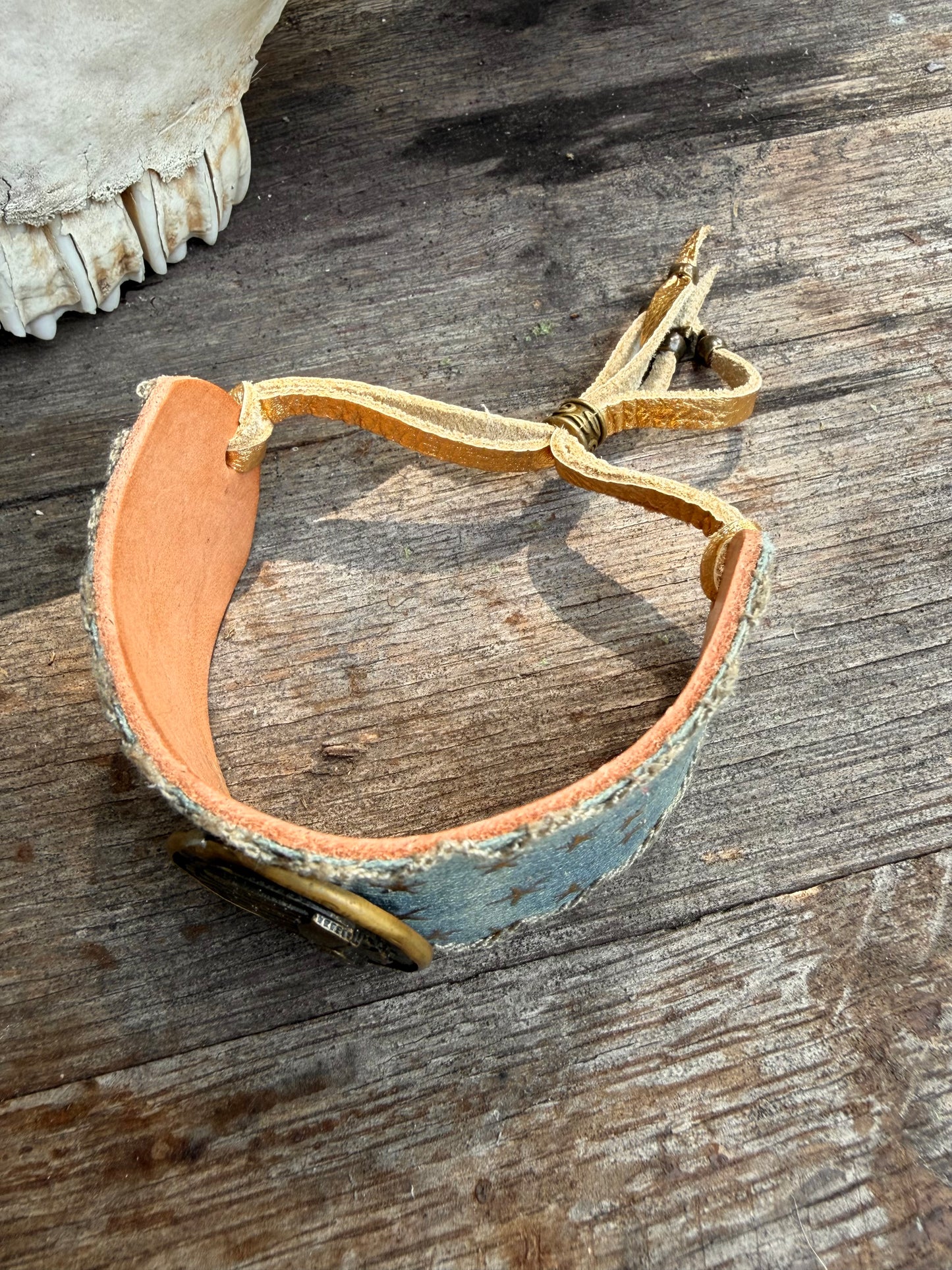 Starry Denim Artisan Cinch Cuffs