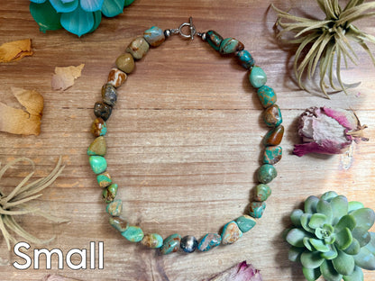 Turquoise Nugget Statement Necklace