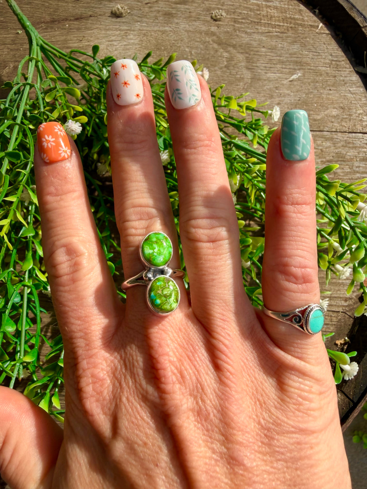 Sonoran Gold 2 Stone Rings