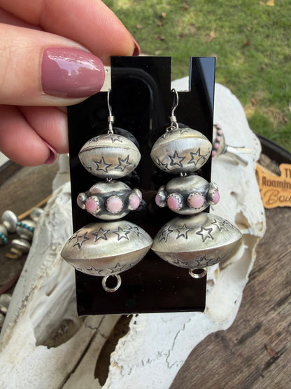Monica Smith 3 Pearl Earrings