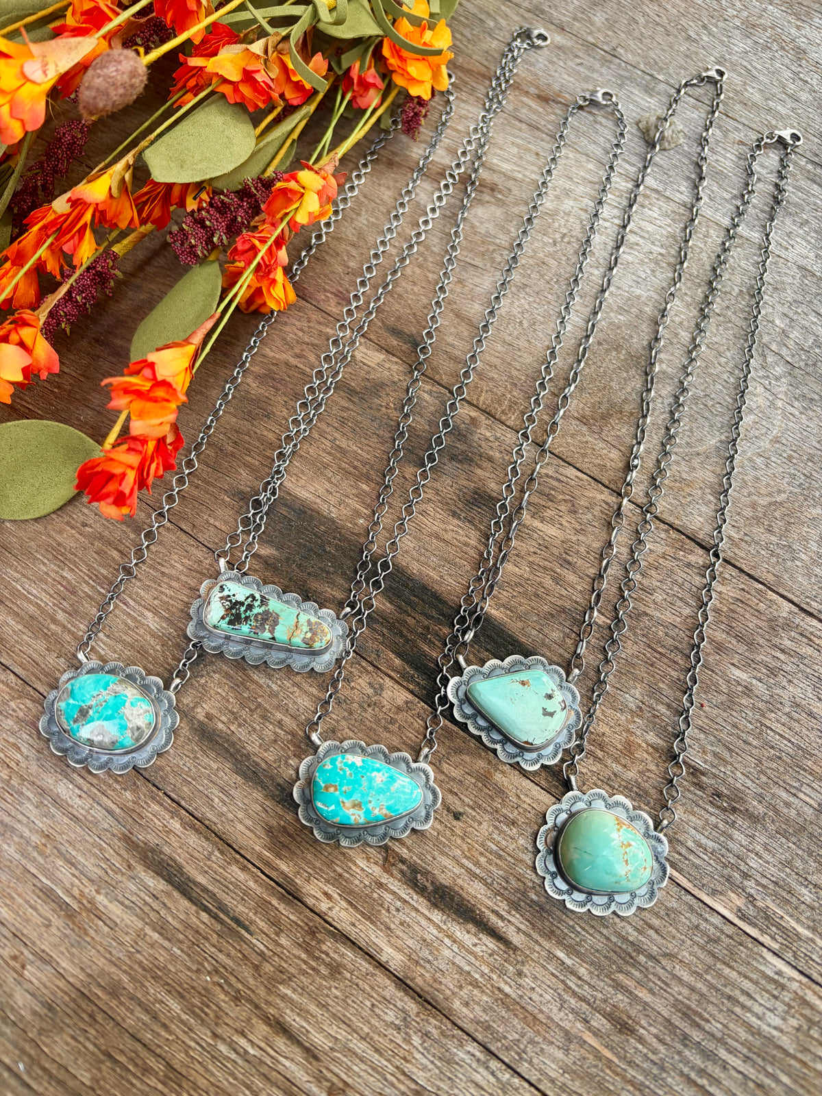 Skeets Scalloped Necklaces