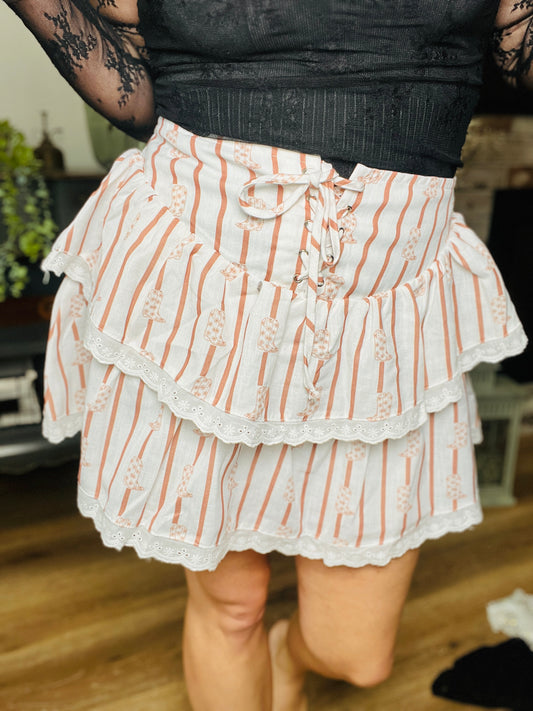 Ruffled Boot Skort