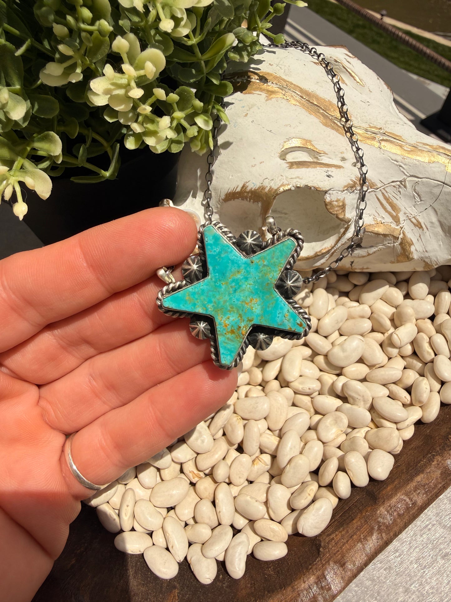 Johnny Dixon - Texas Star Kingman Necklace