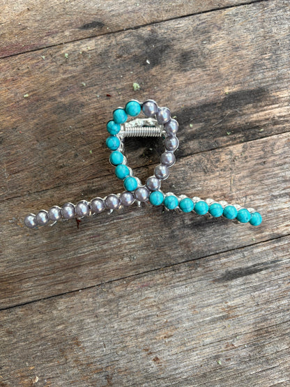 Rockin Western Pearl Hair Clip