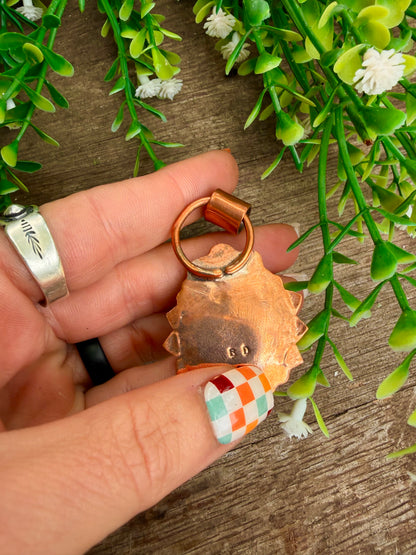 Copper Buffalo Nickel Pendant