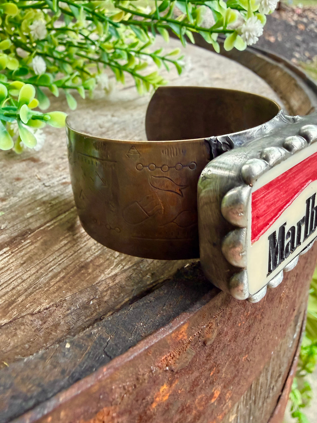 Vintage Smoke Domino Cuff