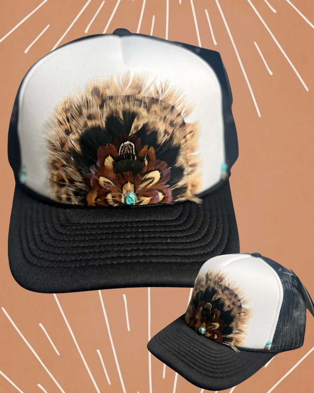 Gypsy Custom Feather Trucker Hat