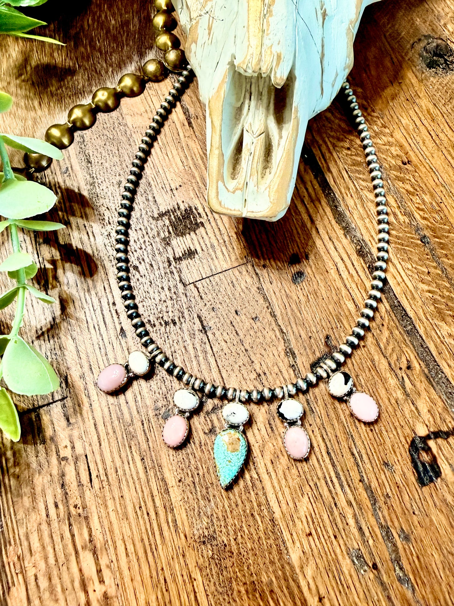 Pink Conch & Mine #8 Matilda Necklace