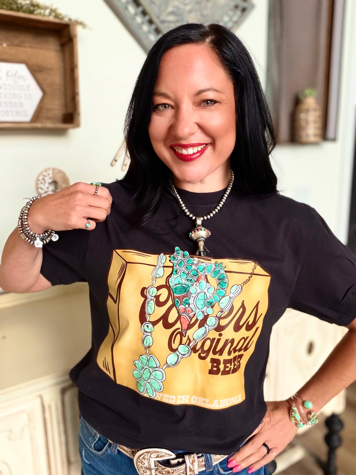 Beer Me in Turquoise Tee