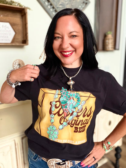 Beer Me in Turquoise Tee