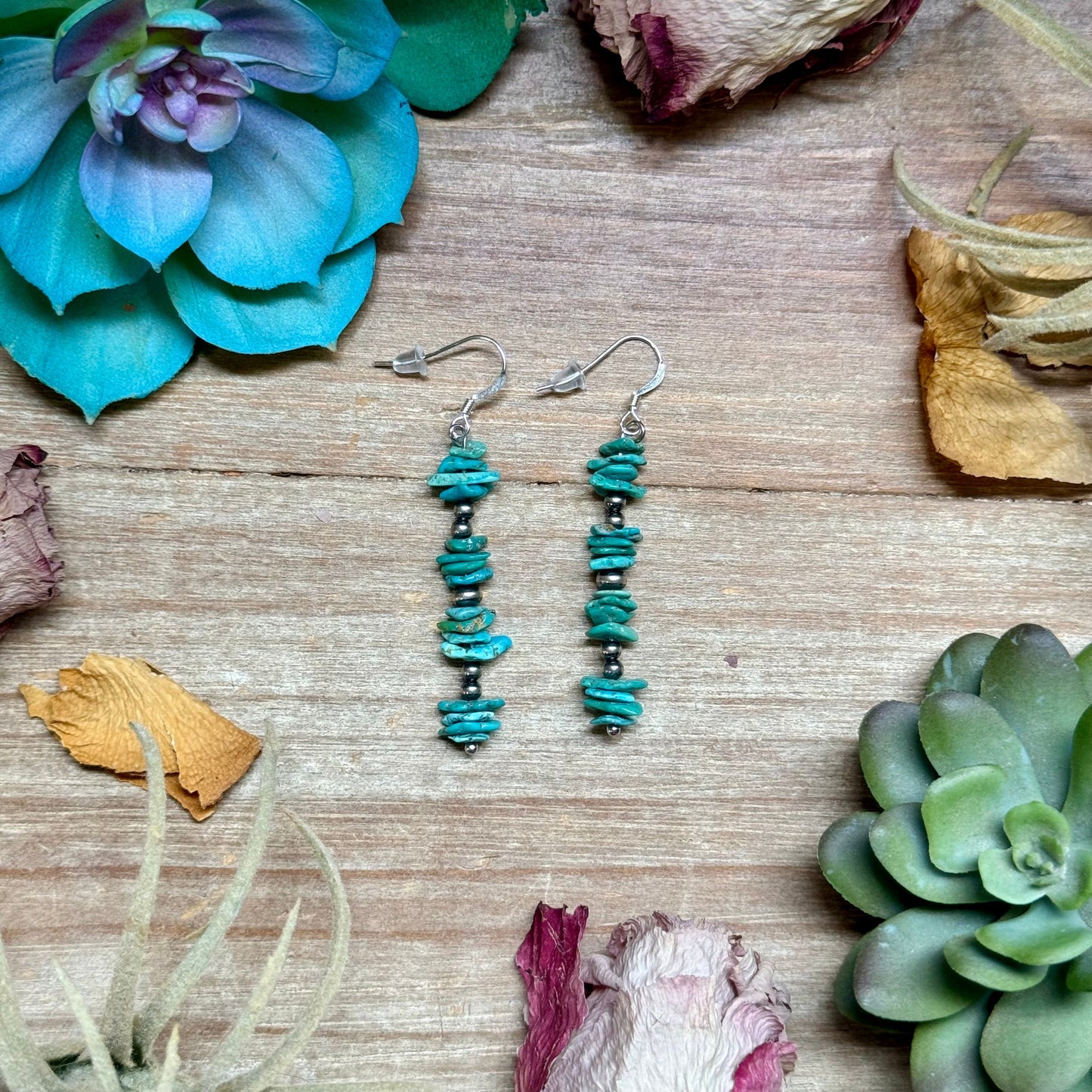 Blue Chip Turquoise Earrings