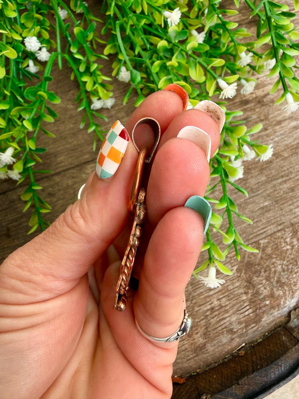 Copper Buffalo Nickel Pendant