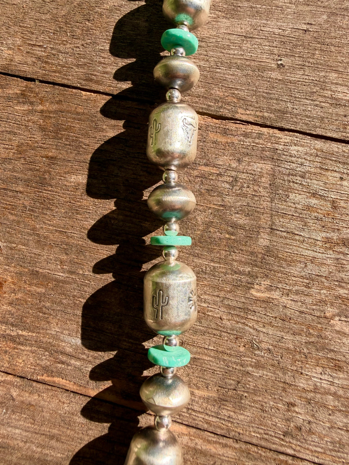 22" Navajo Pearl Set - Stamped TA