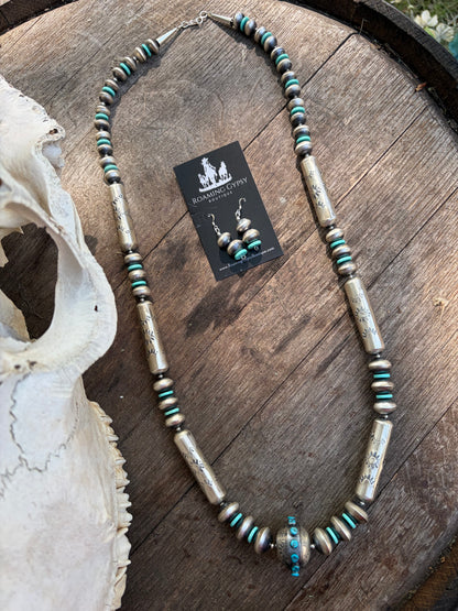 34" Sophia Becenti Navajo Pearl Set