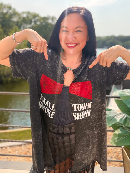 Small Town Smokeshow Split Tunic Top