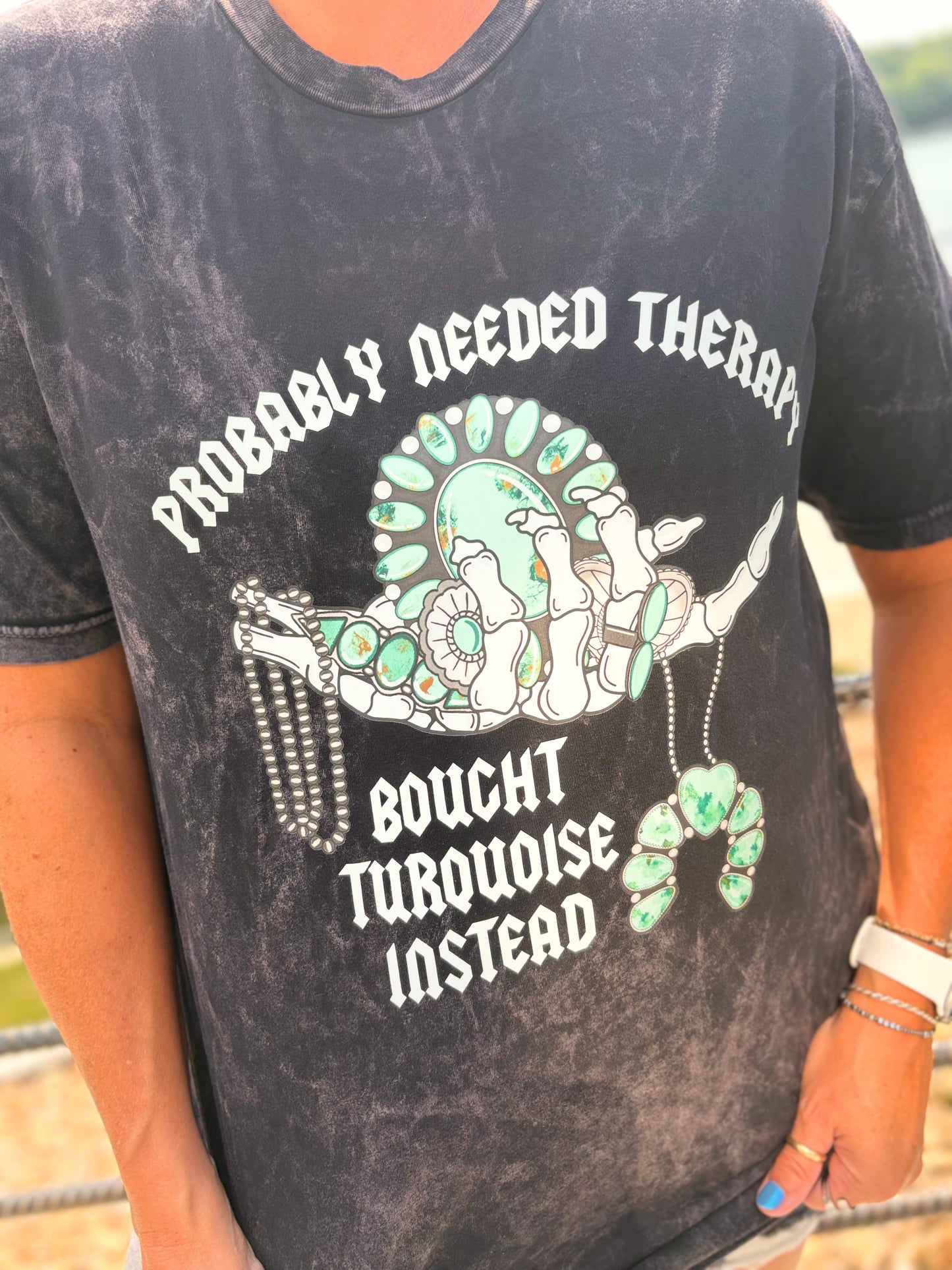 Turquoise Therapy Tee
