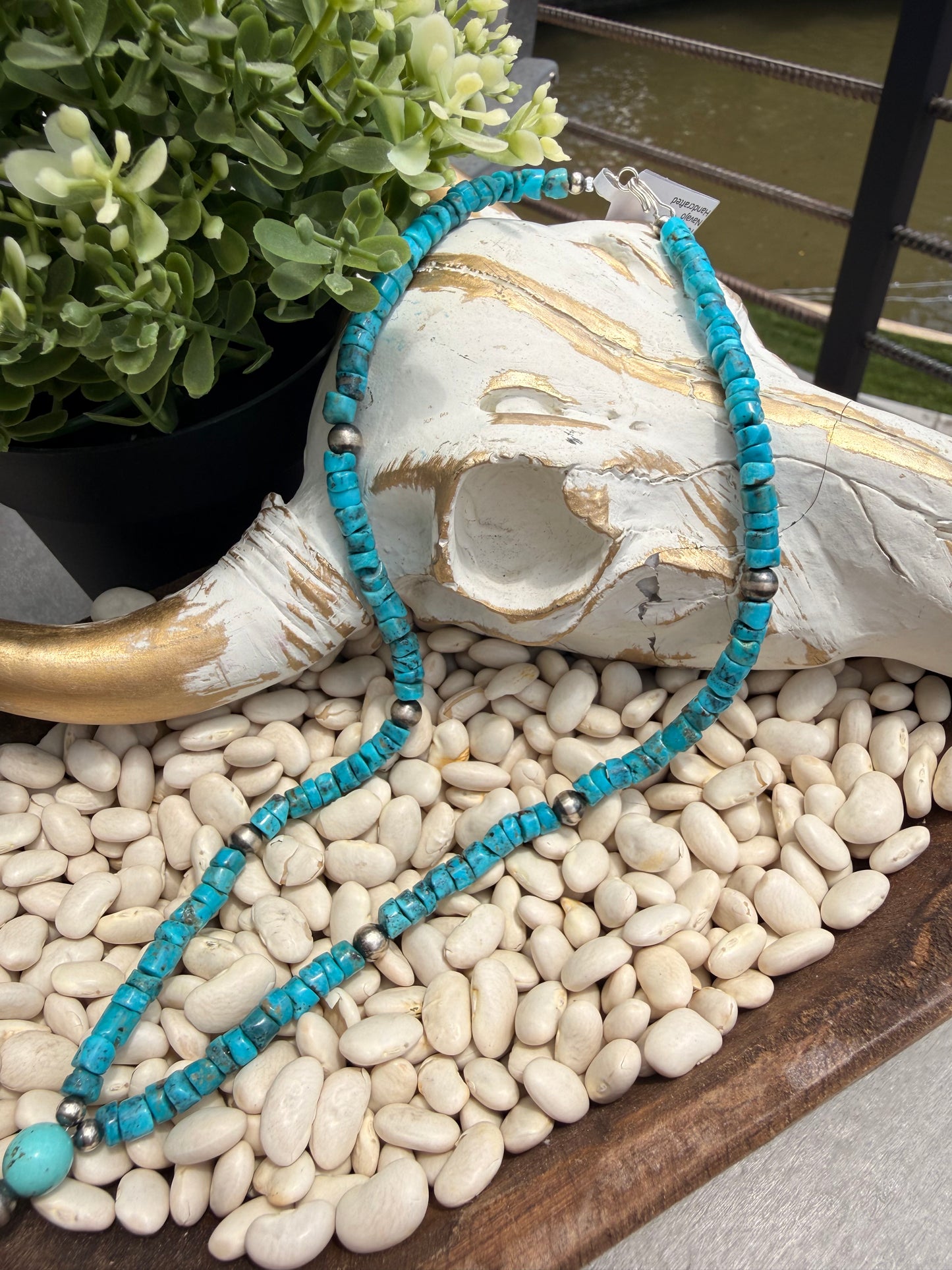 Kimberly Tom - 18" Campitos Turquoise Lariat Necklace