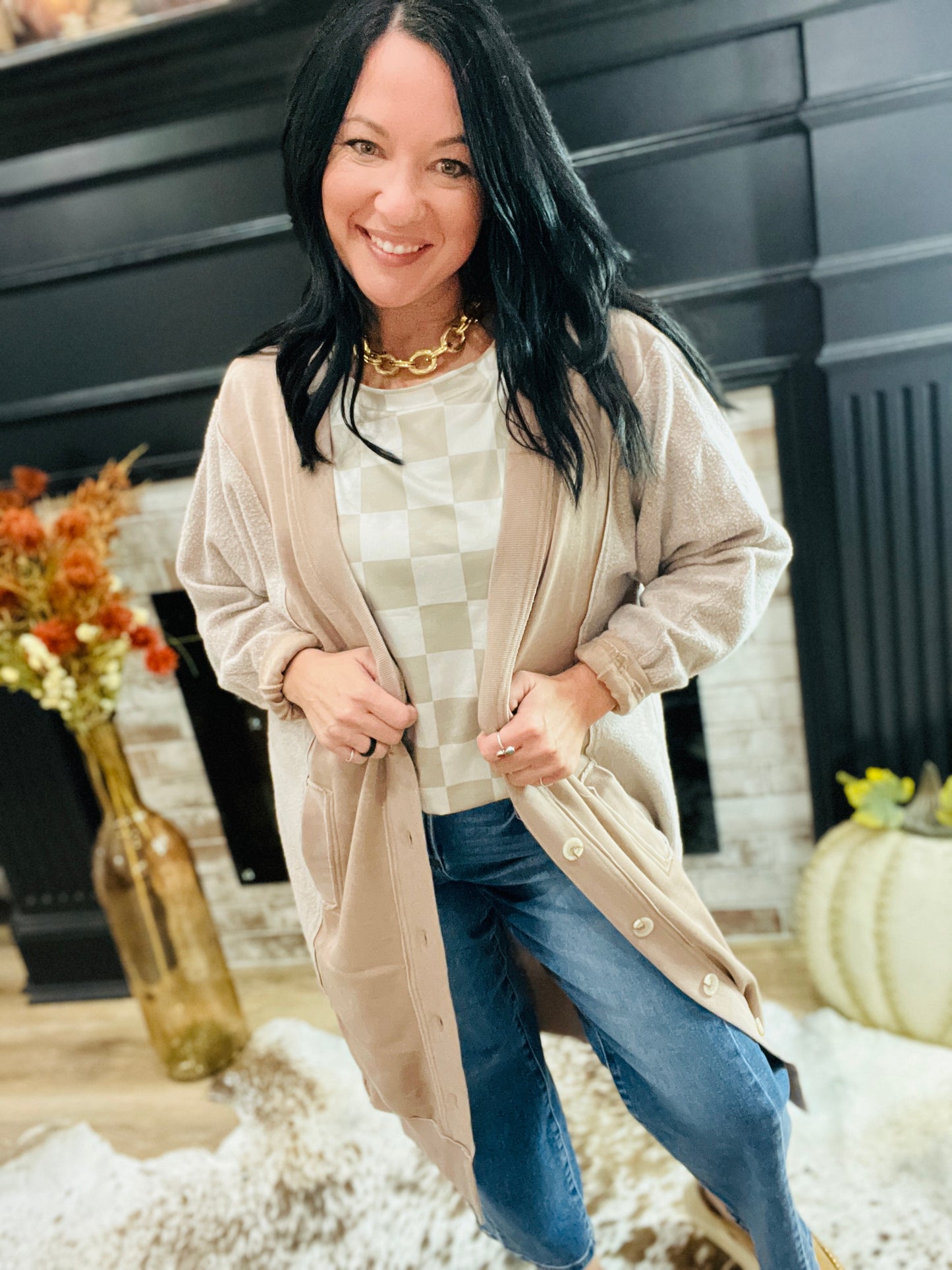 Desi Sweatshirt Cardigan