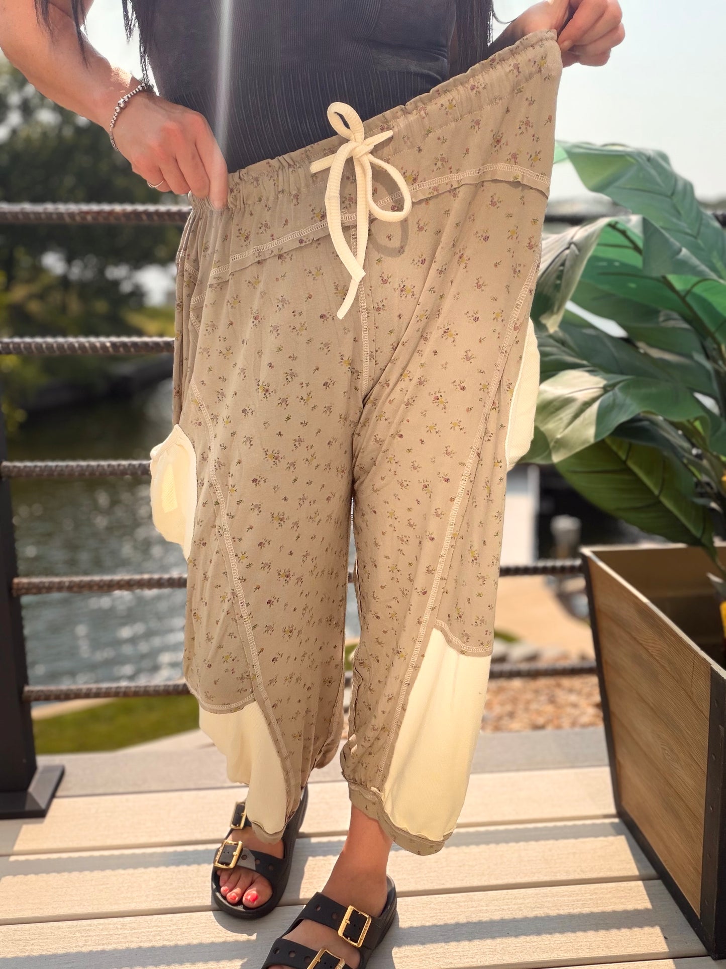 Floral Love in Sage Pants