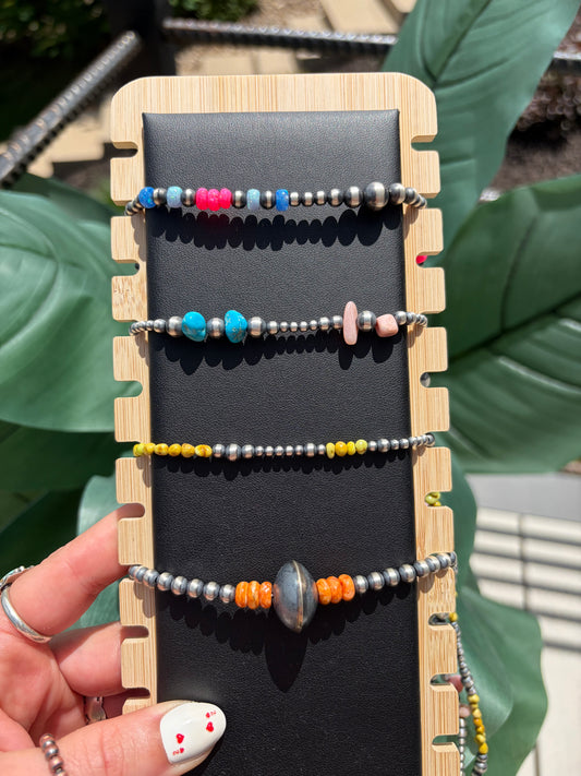 20" Desert Pearl Stacker Necklace Collection