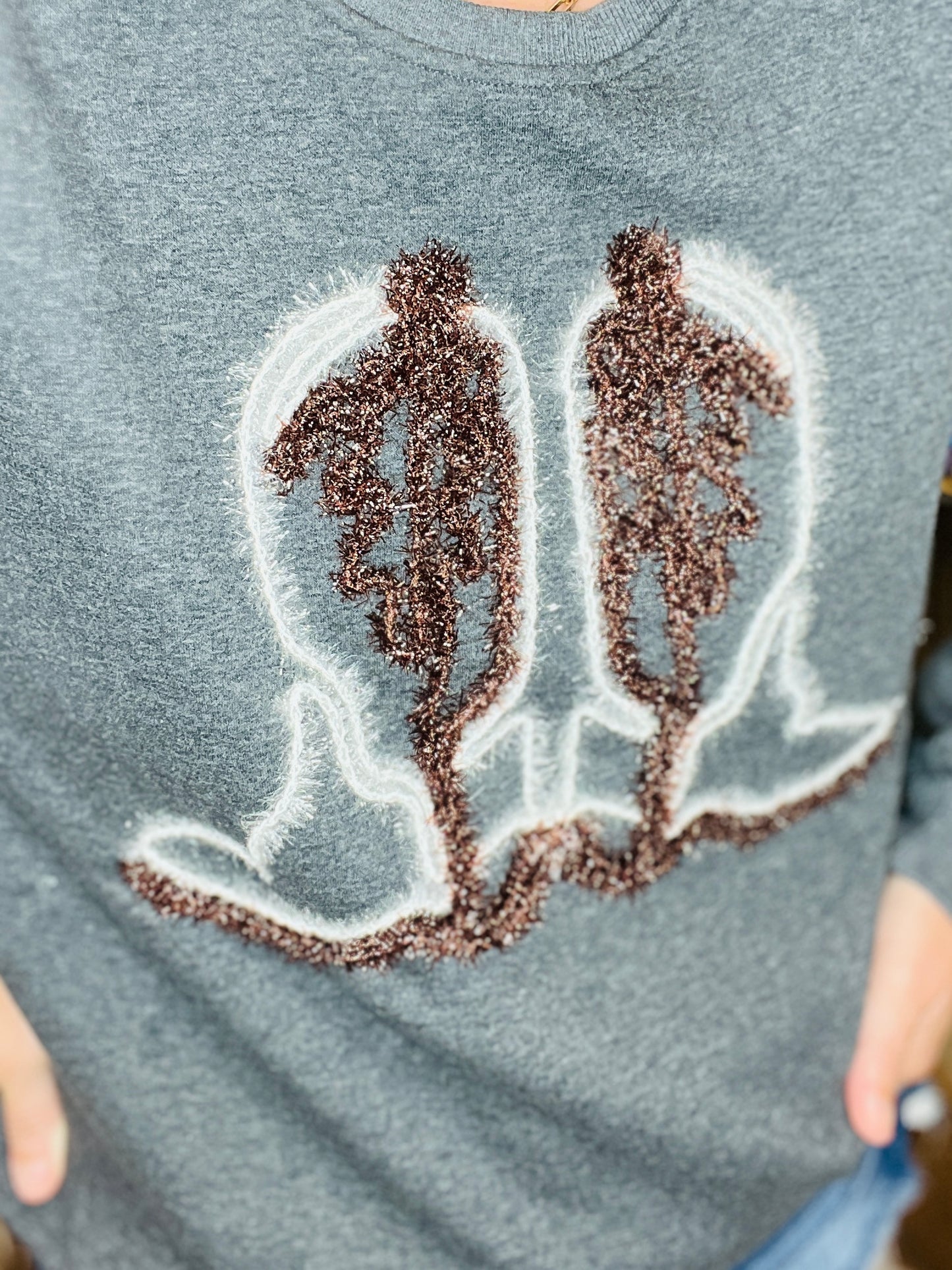 Boot Scootin Tinsel Sweatshirt