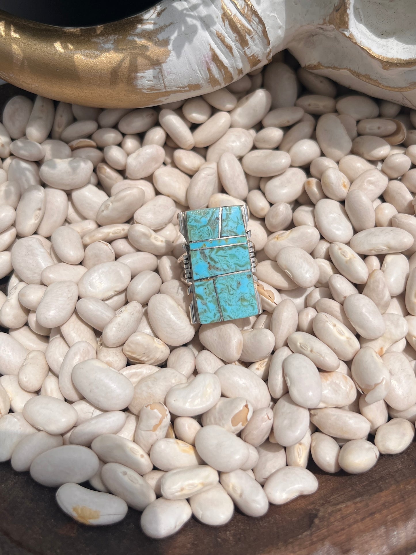 Brandon Etsitty - sz 8 Mine 8 Ring