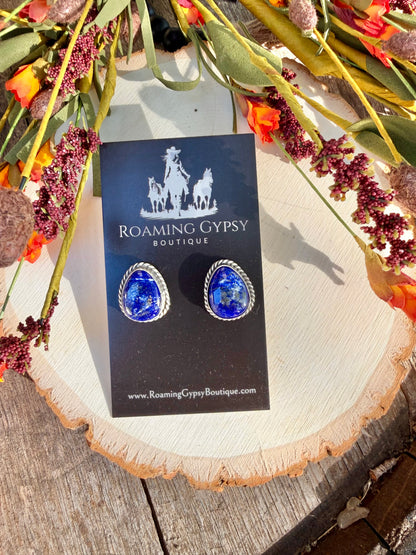 Chasity Balone Single Stone Stud Earrings