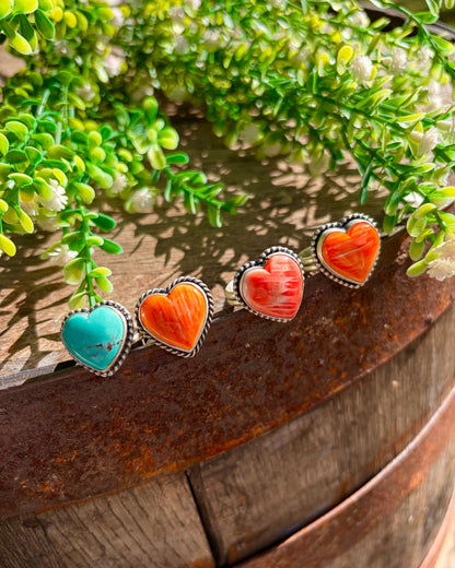 Sterling Heart Rings