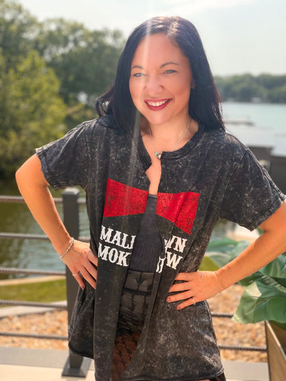 Small Town Smokeshow Split Tunic Top