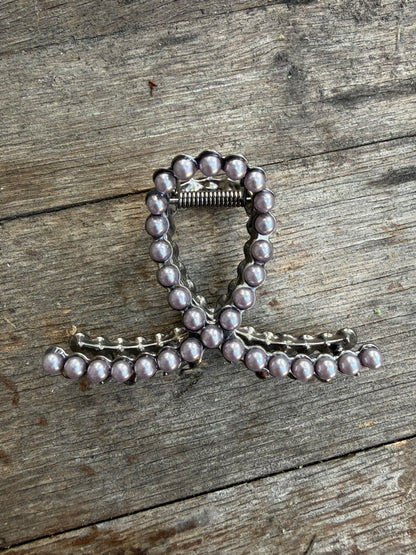 Rockin Western Pearl Hair Clip