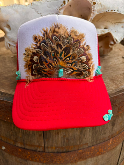 Gypsy Custom Feather Trucker Hat