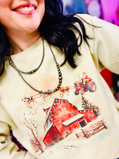 Santa Barn Sweatshirt