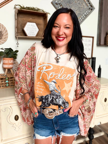 Rodeo Western Rustic Sheer Top