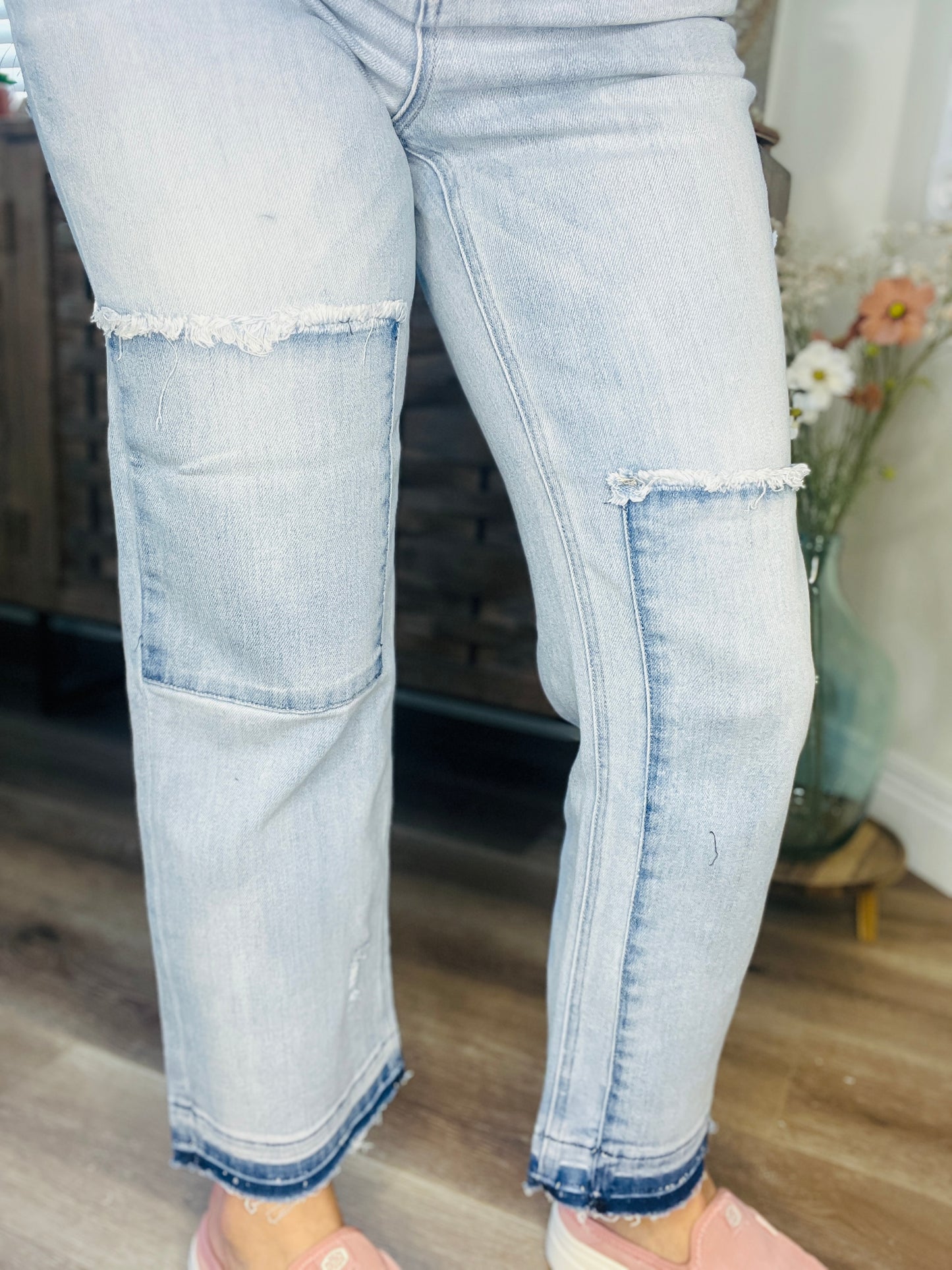 Hobo Hippy Cropped Risen Jean