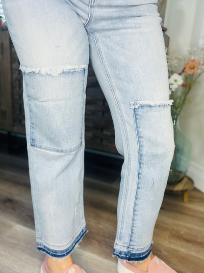 Hobo Hippy Cropped Risen Jean