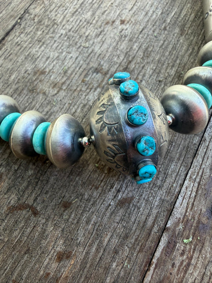 34" Sophia Becenti Navajo Pearl Set