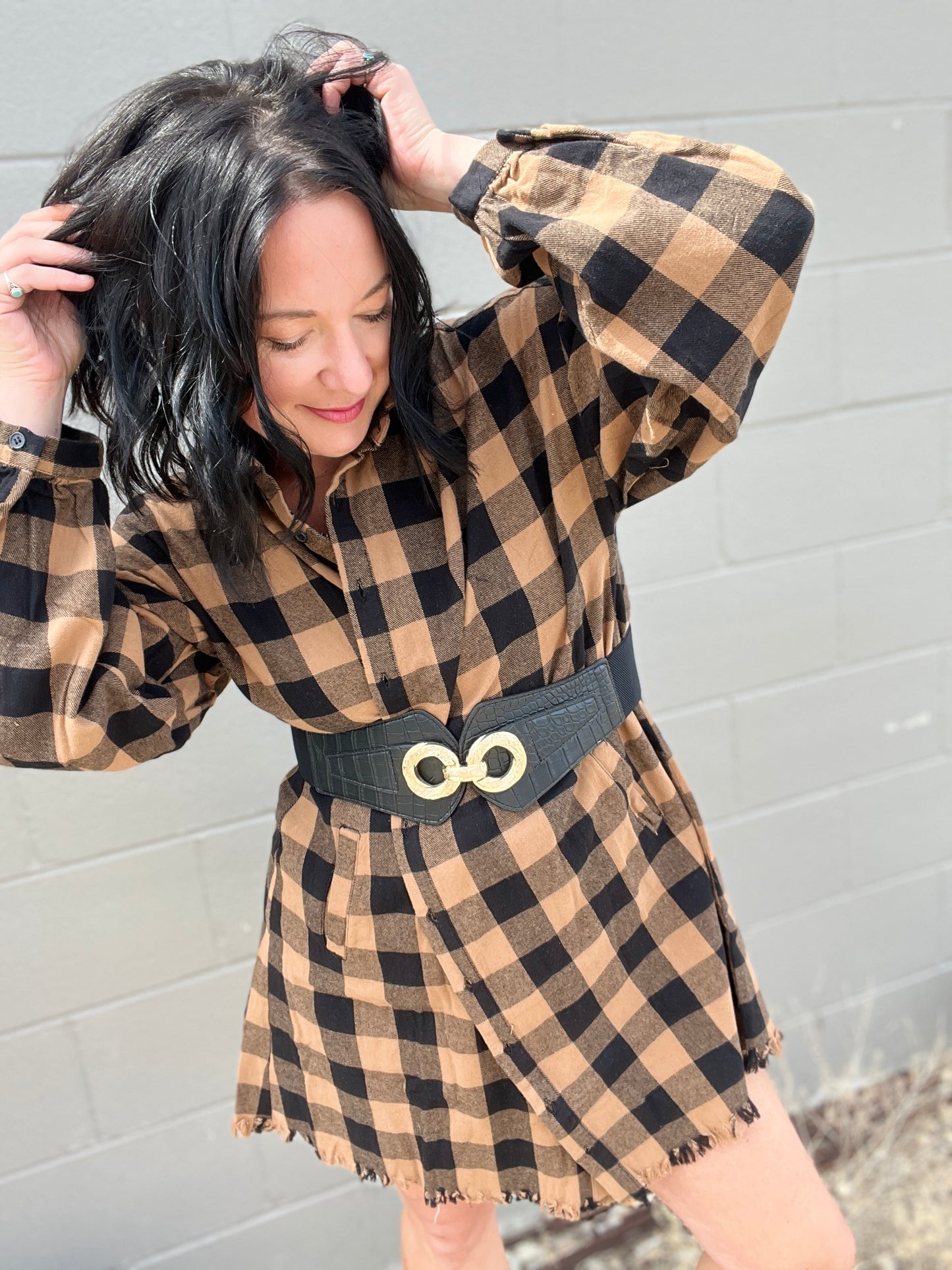 Gypsy Plaid Campfire Dress