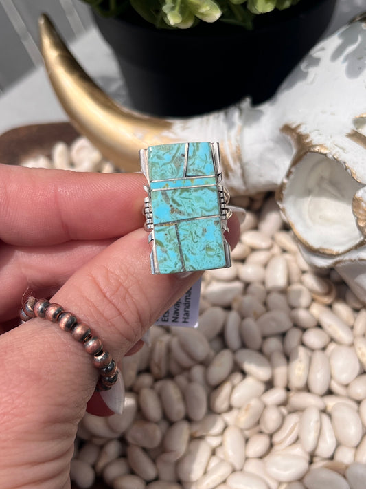 Brandon Etsitty - sz 8 Mine 8 Ring