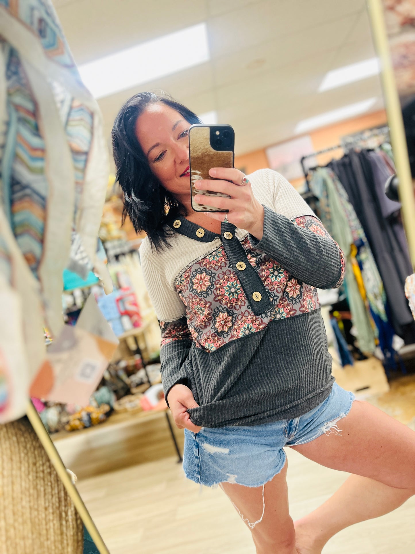 Floral Lover Waffle Top