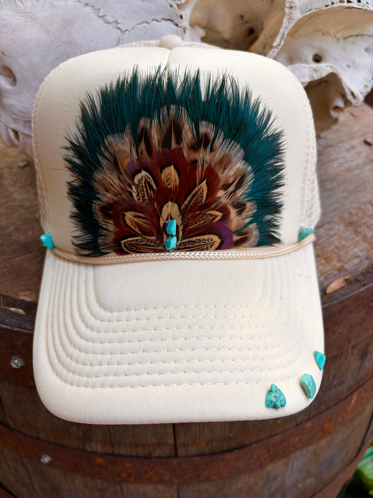 Gypsy Custom Feather Trucker Hat