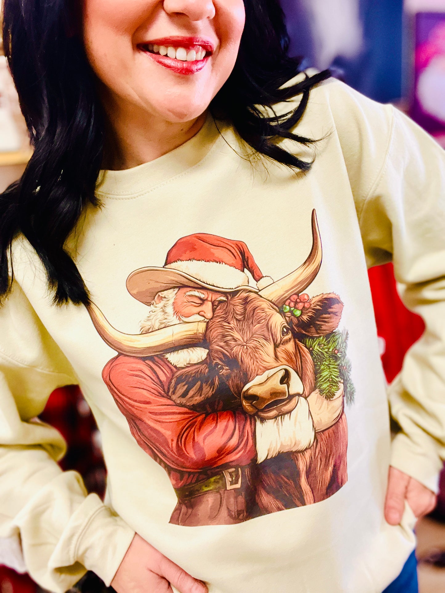 Santa Loves Longhorns Sweatshirt