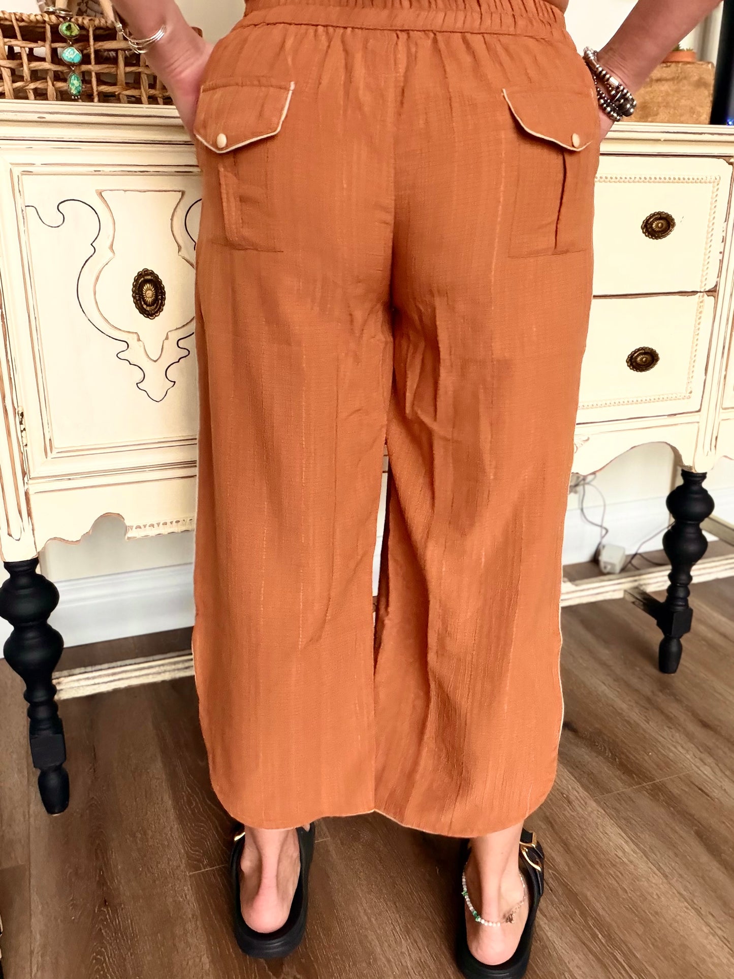 Fall worthy boot stitch pant
