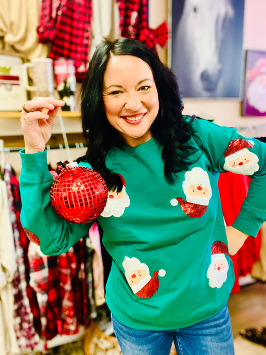 Santa Baby Sequin Sweatshirt